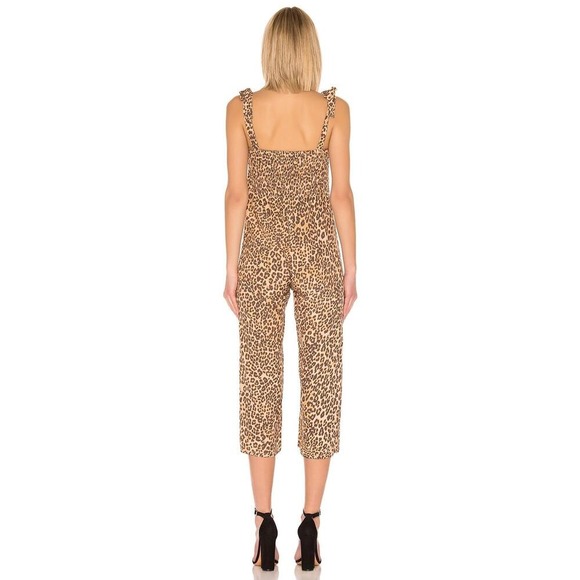 Faithfull The Brand Women's Mila Animal Print Tie Straps Elsa Jumpsuit Size XS - Picture 4 of 15